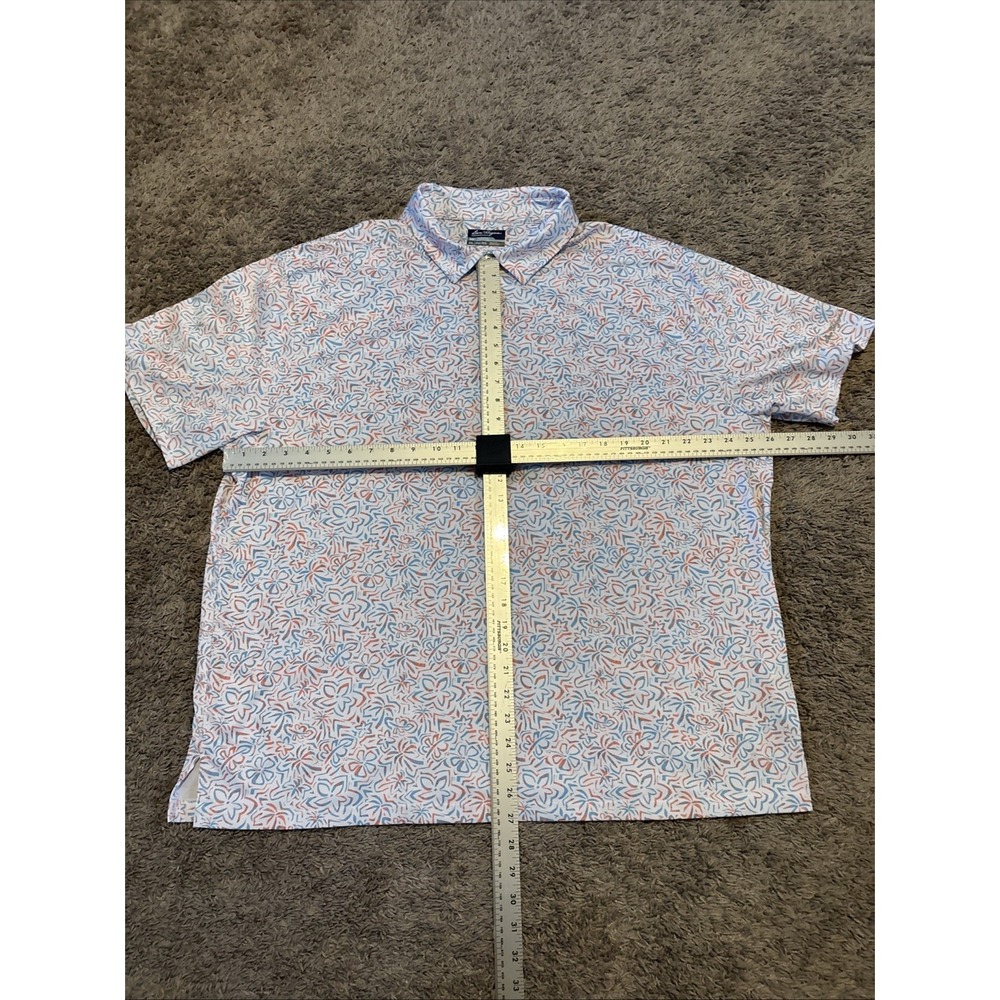Ben Hogan Men's Multi-Color Hibiscus Print Golf Polo Shirt Size 2XL XXL - Picture 4 of 4